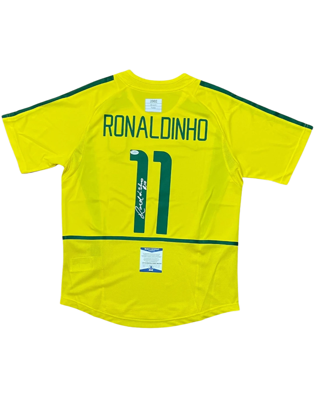 Signed Ronaldinho Brazil #11 Jersey