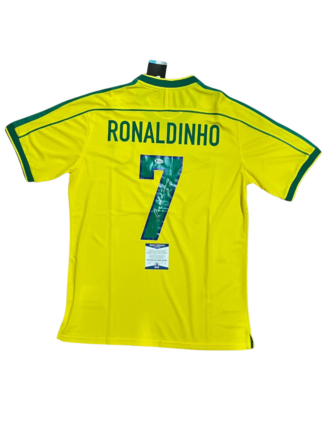 Signed Ronaldinho Brazil #7 Jersey